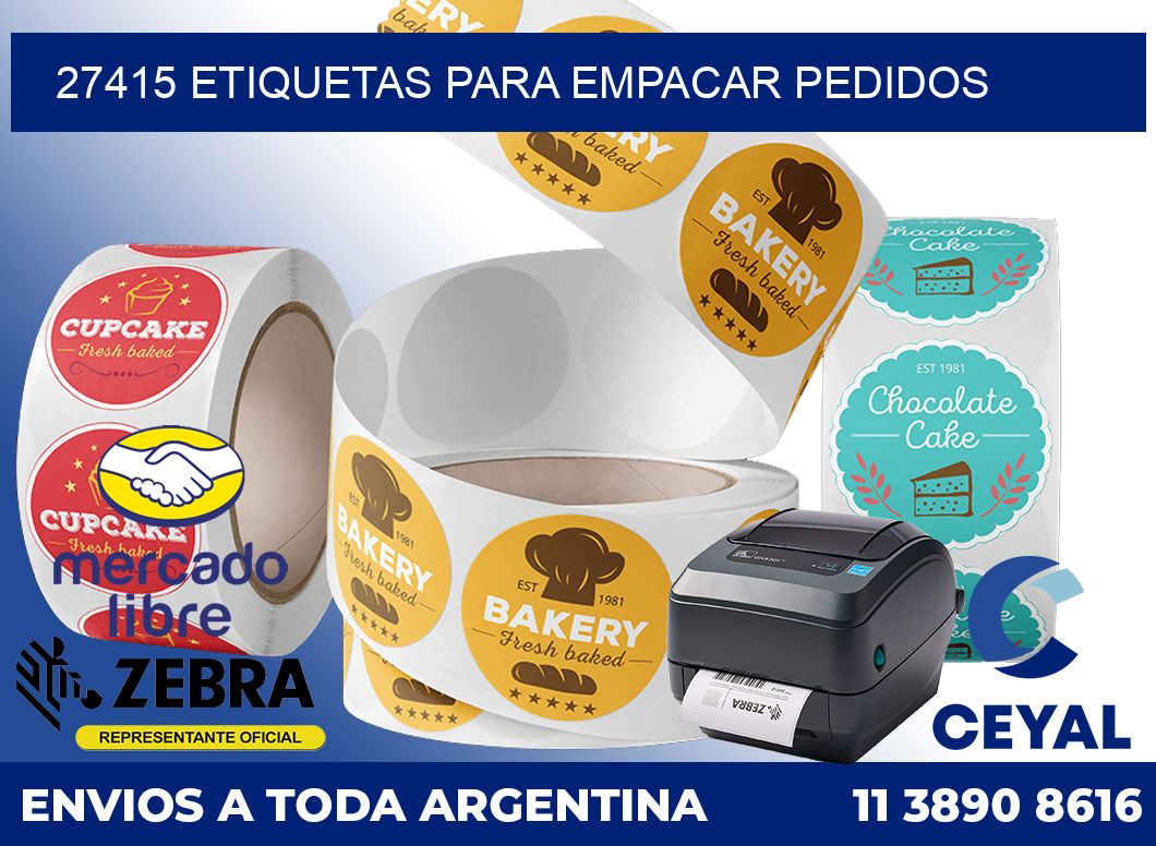 27415 Etiquetas para empacar pedidos