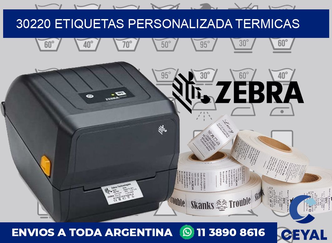 30220 etiquetas personalizada termicas