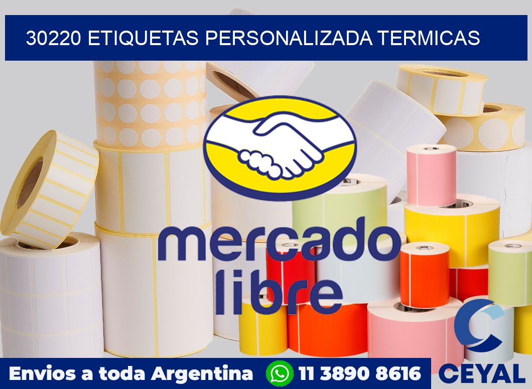 30220 etiquetas personalizada termicas