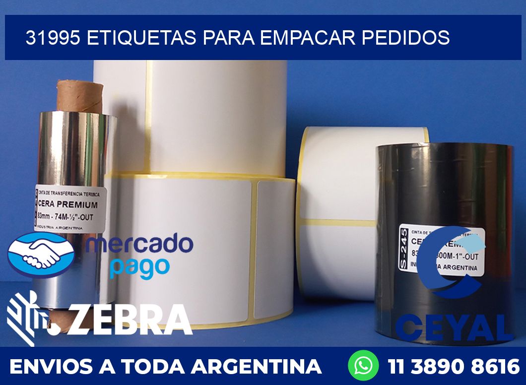 31995 etiquetas para empacar pedidos