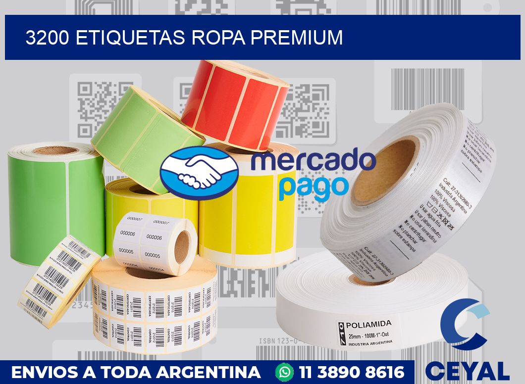 3200 Etiquetas ropa premium
