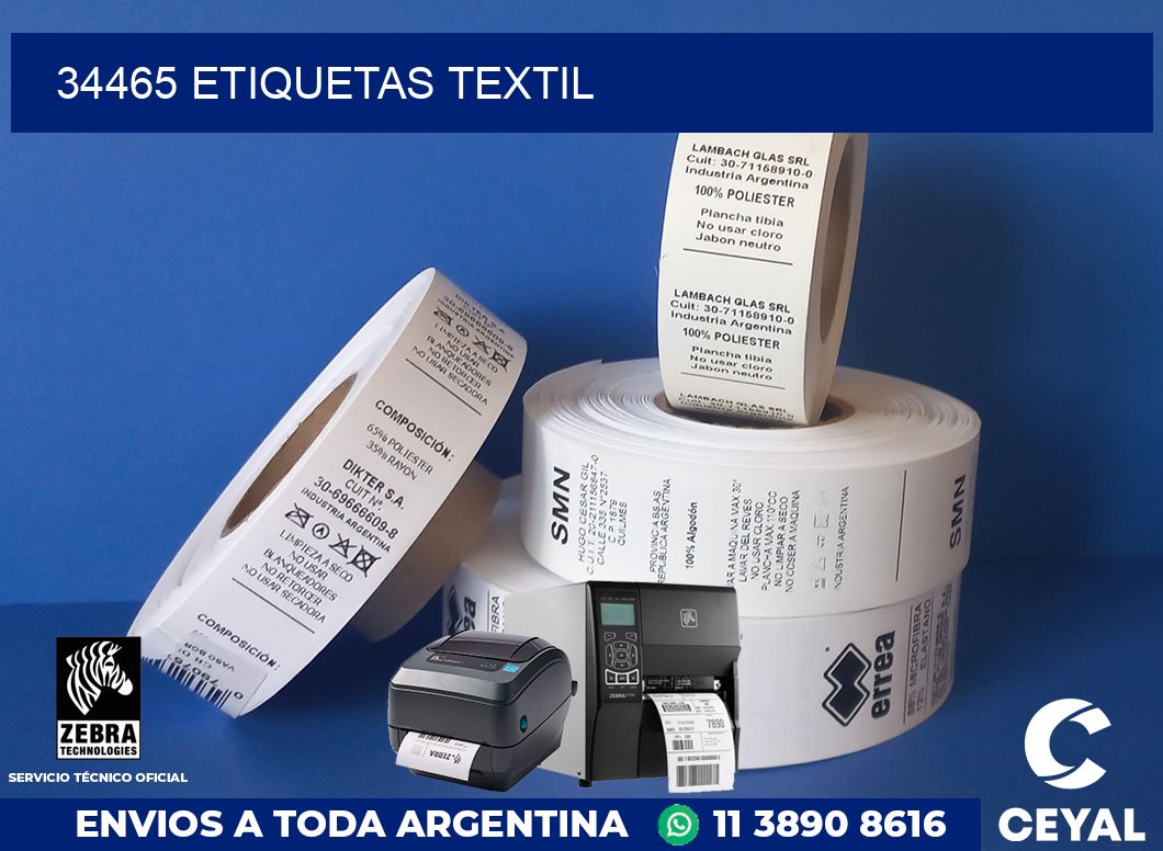 34465 etiquetas textil