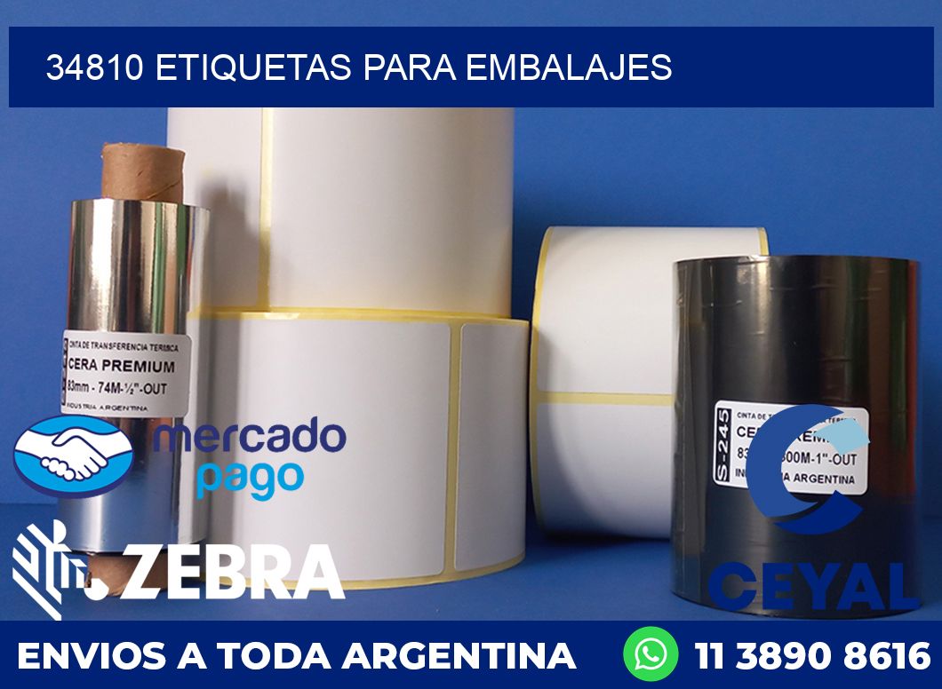 34810 etiquetas para embalajes