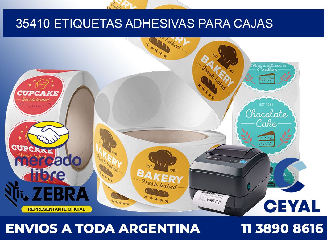 35410 etiquetas adhesivas para cajas