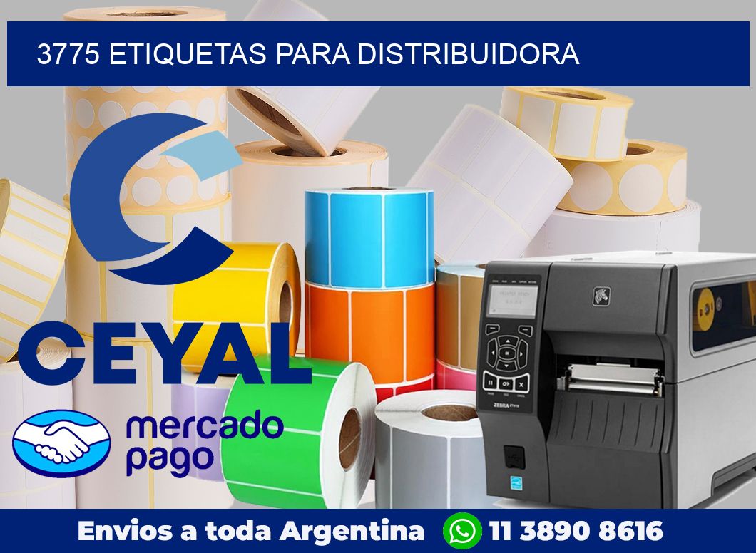 3775 Etiquetas para distribuidora