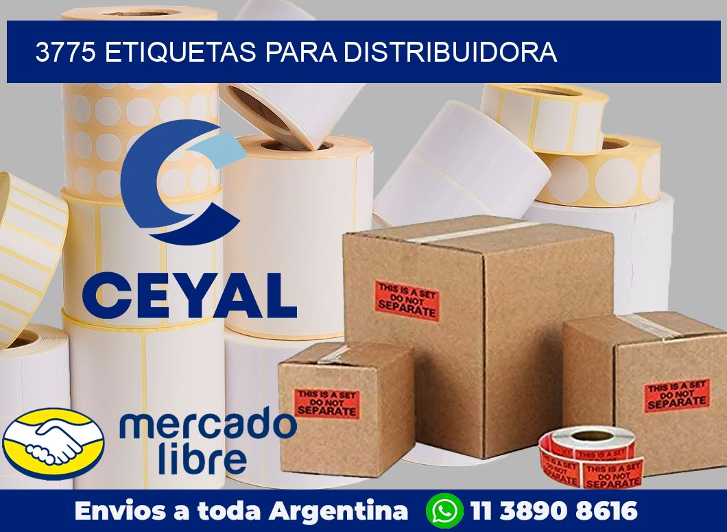 3775 Etiquetas para distribuidora