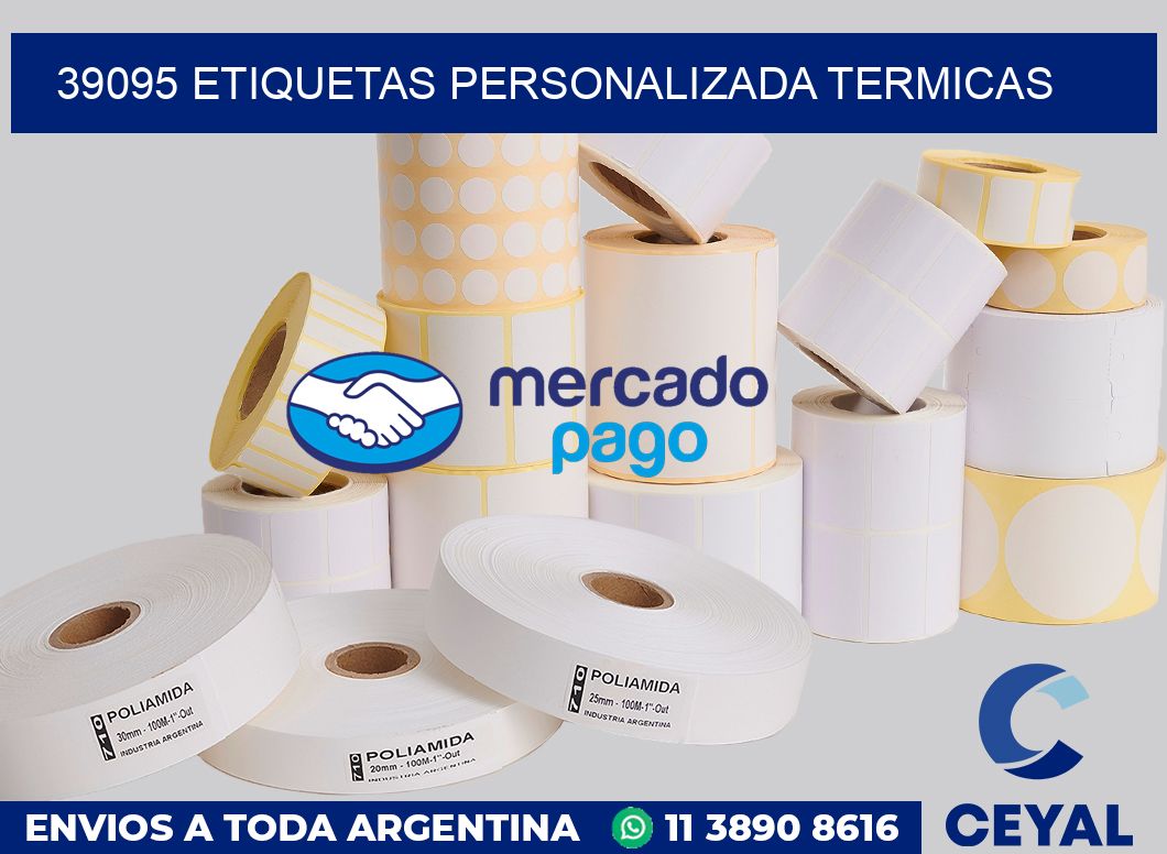 39095 etiquetas personalizada termicas