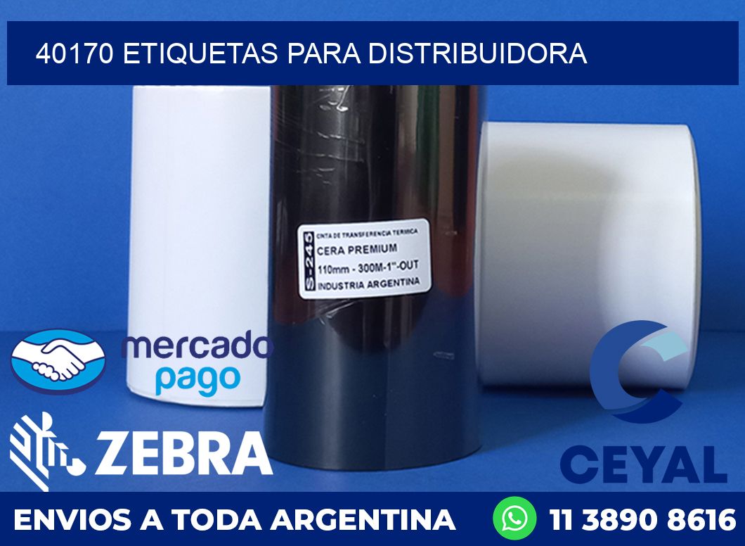 40170 etiquetas para distribuidora
