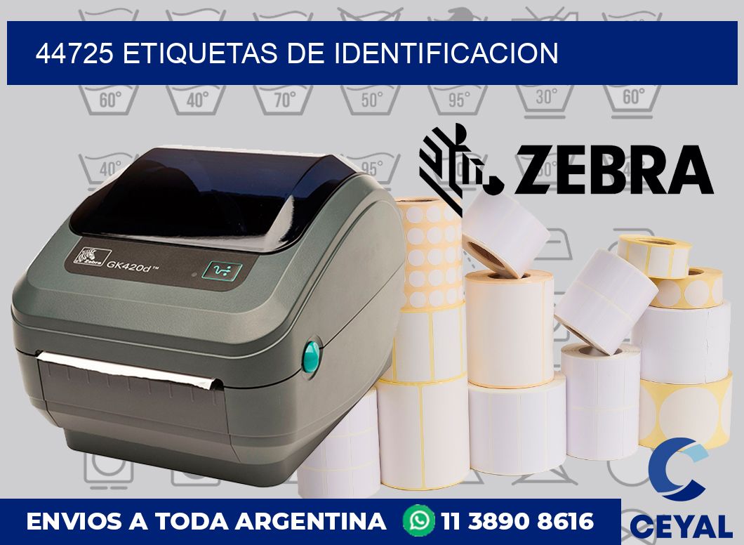 44725 Etiquetas de identificacion
