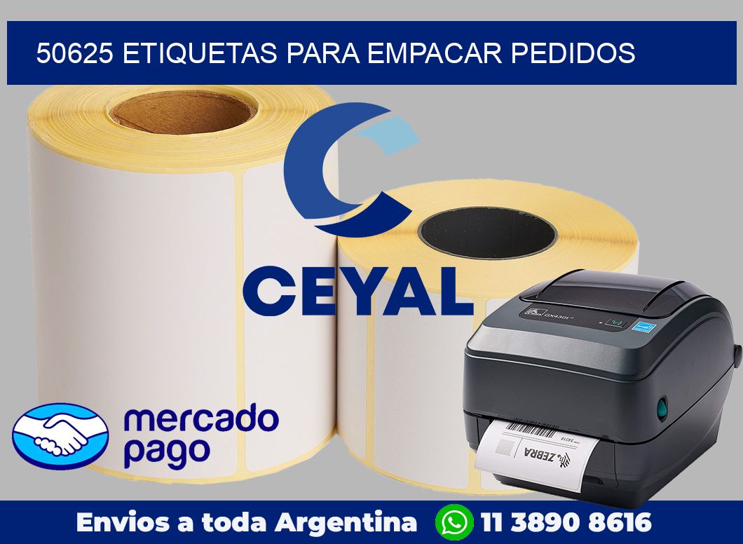 50625 Etiquetas para empacar pedidos
