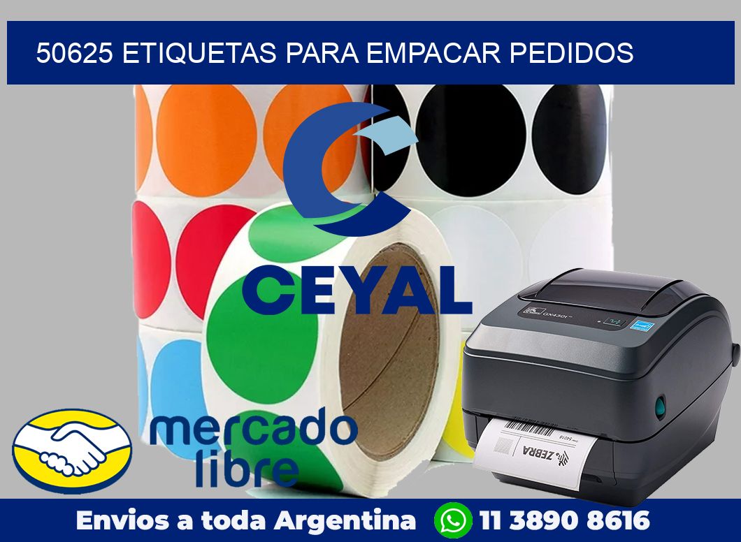50625 Etiquetas para empacar pedidos
