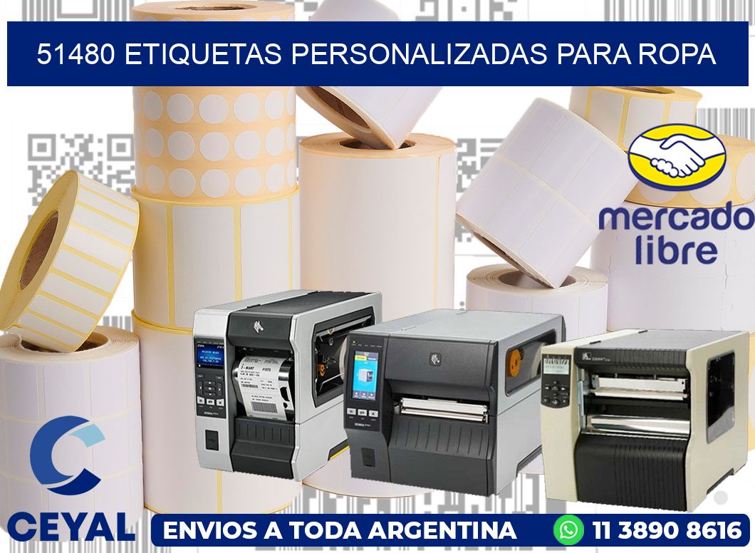 51480 Etiquetas personalizadas para ropa