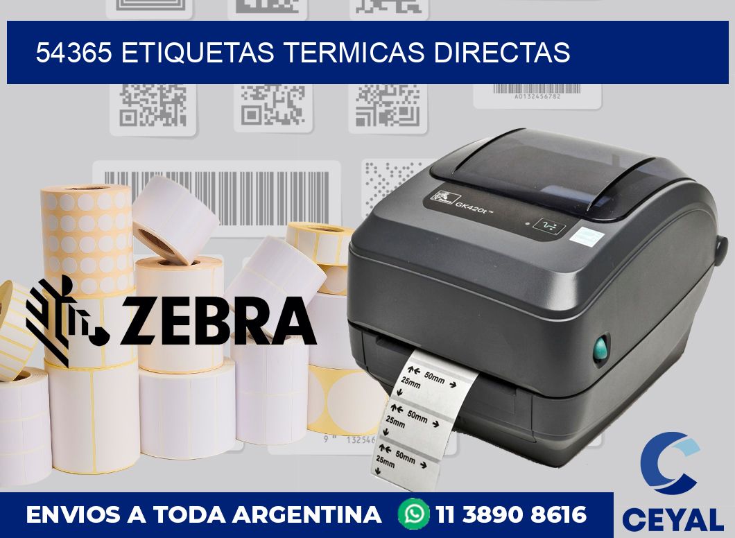 54365 Etiquetas termicas directas