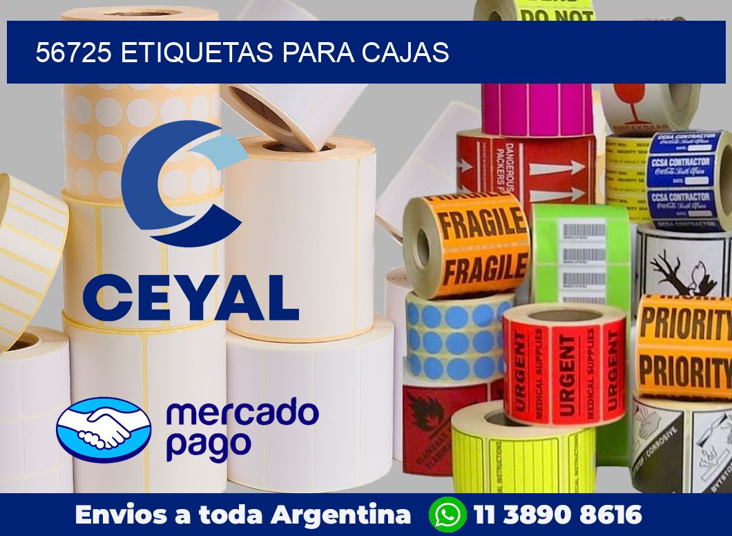 56725 Etiquetas para cajas