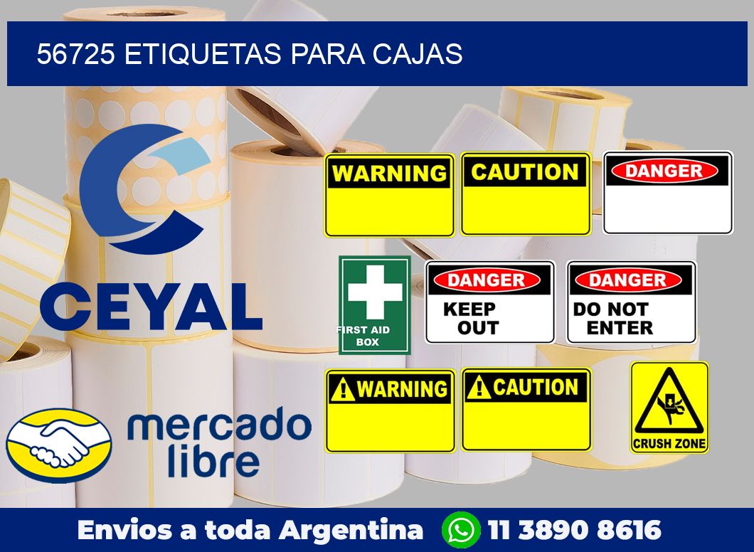 56725 Etiquetas para cajas