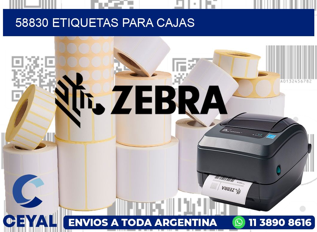 58830 etiquetas para cajas