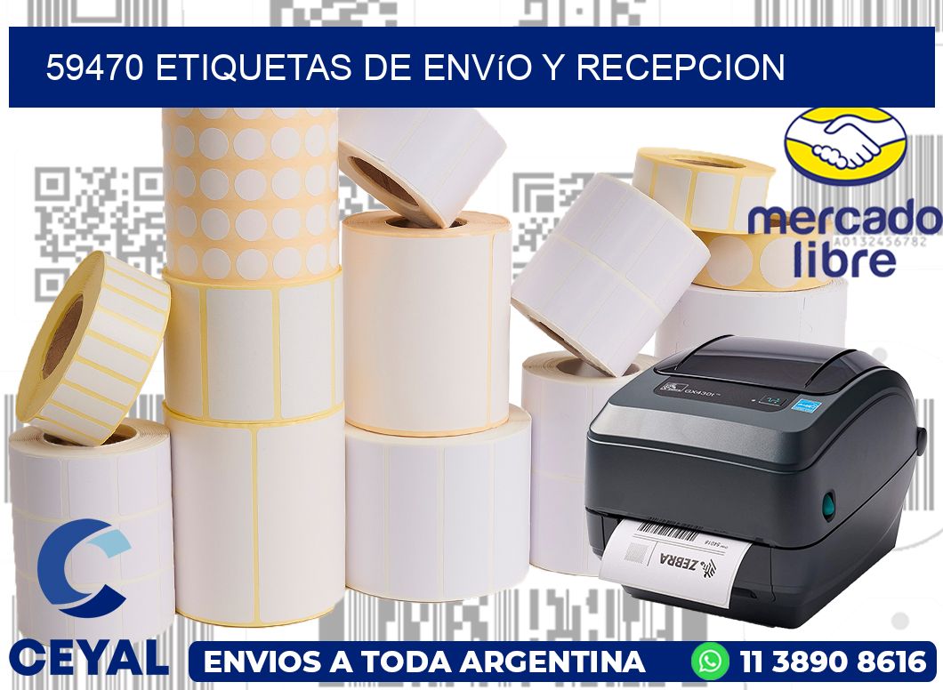 59470 Etiquetas de envío y recepcion