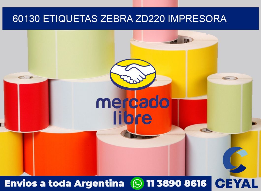 60130 etiquetas Zebra zd220 impresora