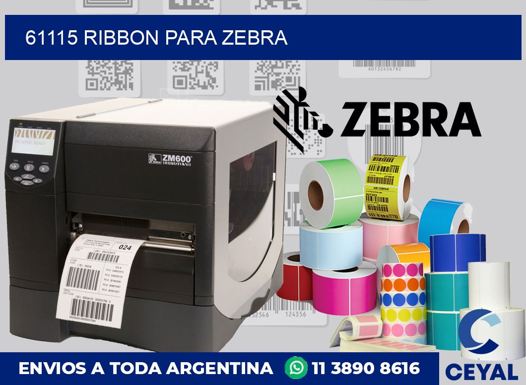 61115 ribbon para zebra