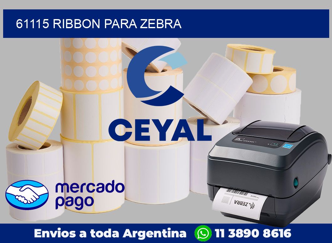 61115 ribbon para zebra