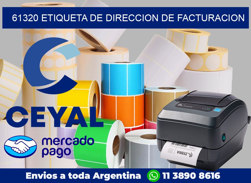 61320 Etiqueta de direccion de facturacion