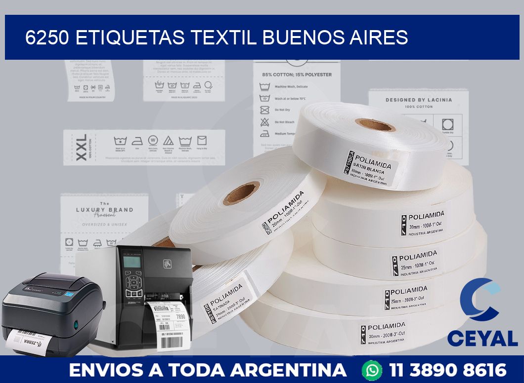 6250 etiquetas textil buenos aires