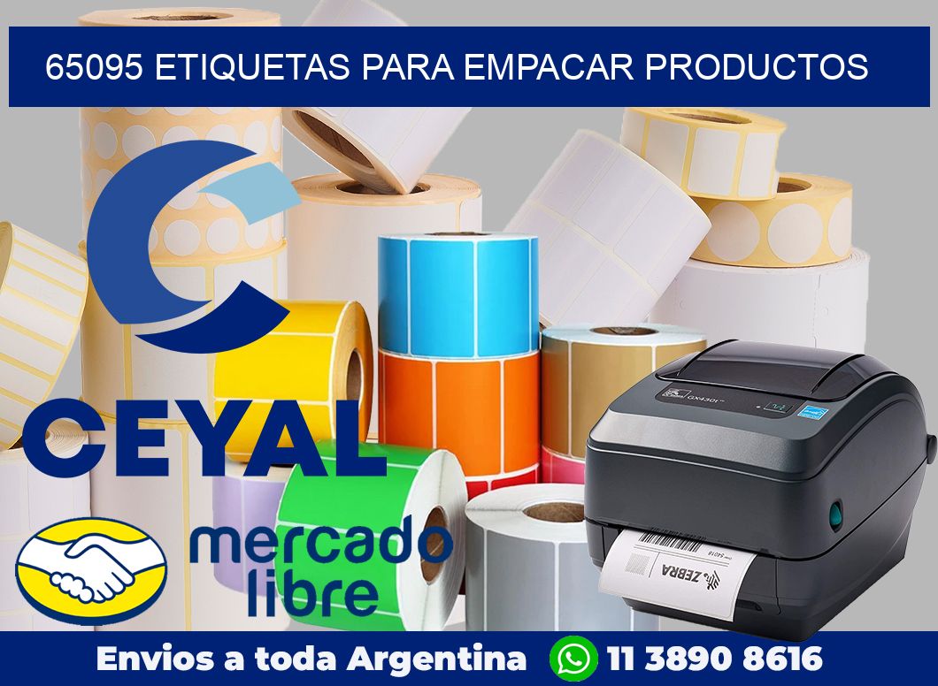65095 Etiquetas para empacar productos