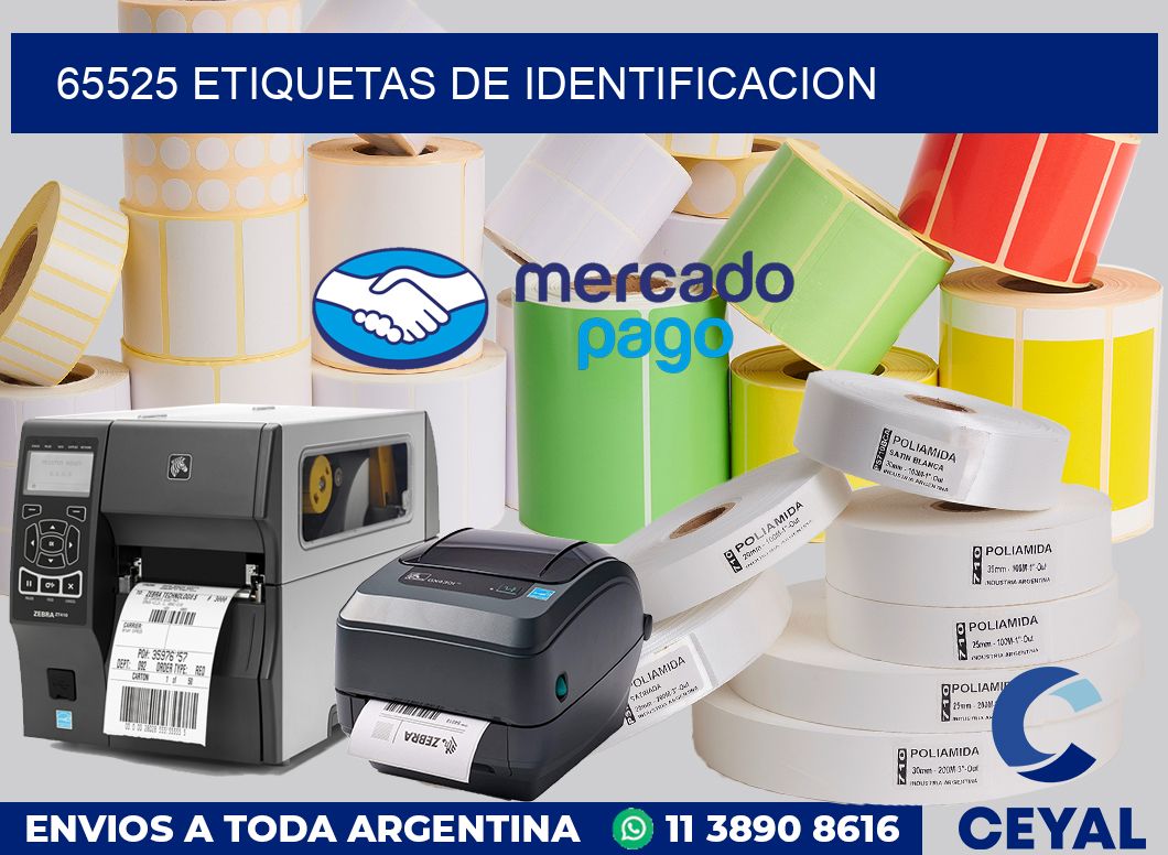 65525 Etiquetas de identificacion