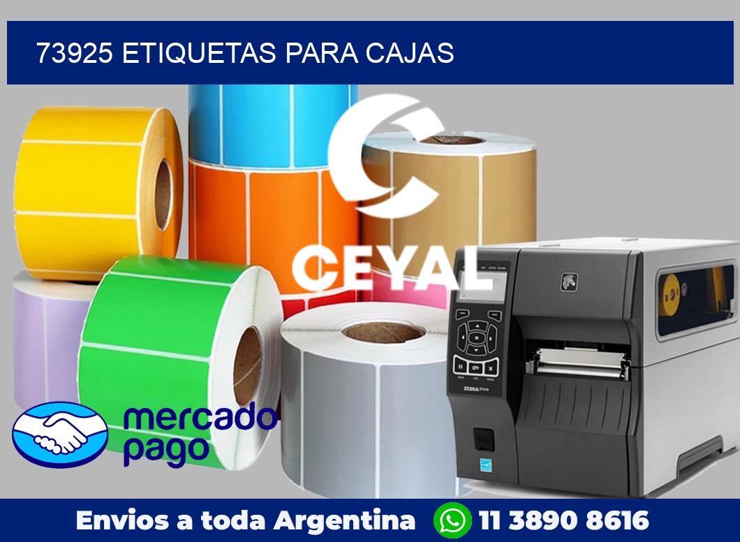 73925 Etiquetas para cajas