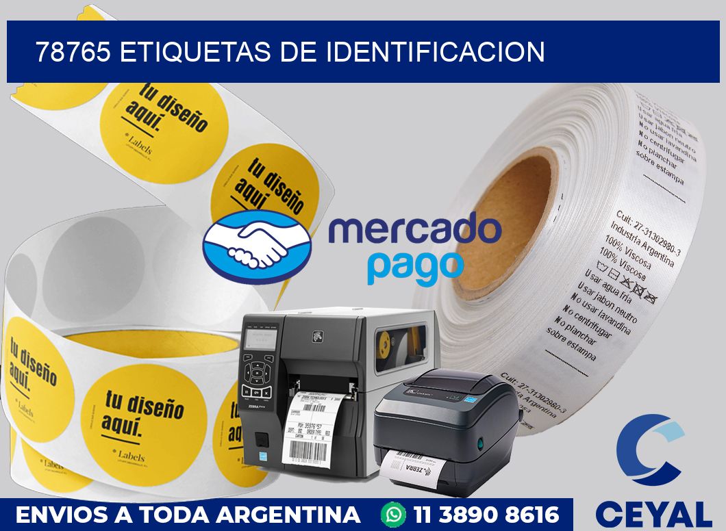 78765 Etiquetas de identificacion