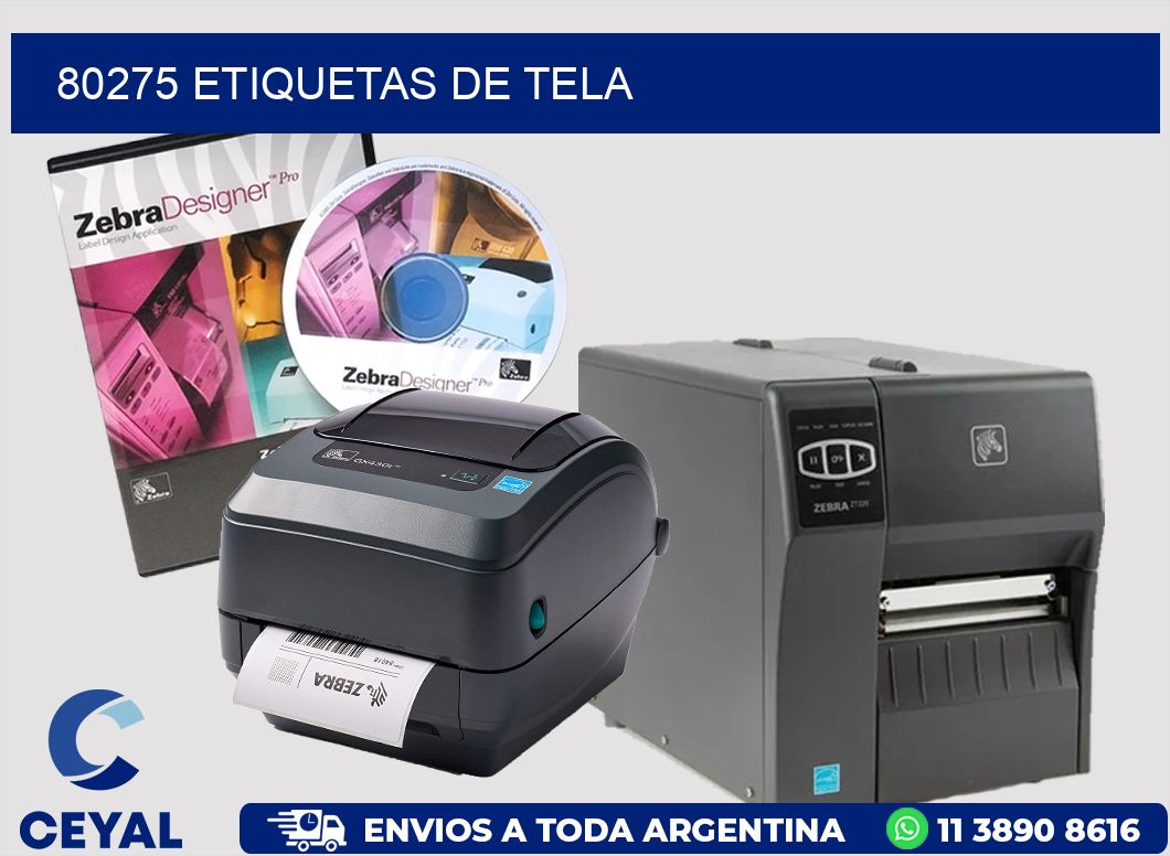 80275 Etiquetas de tela