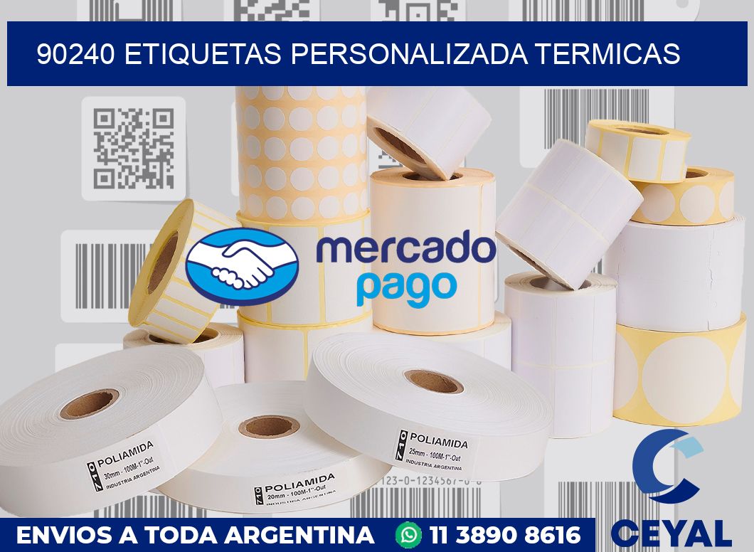 90240 etiquetas personalizada termicas