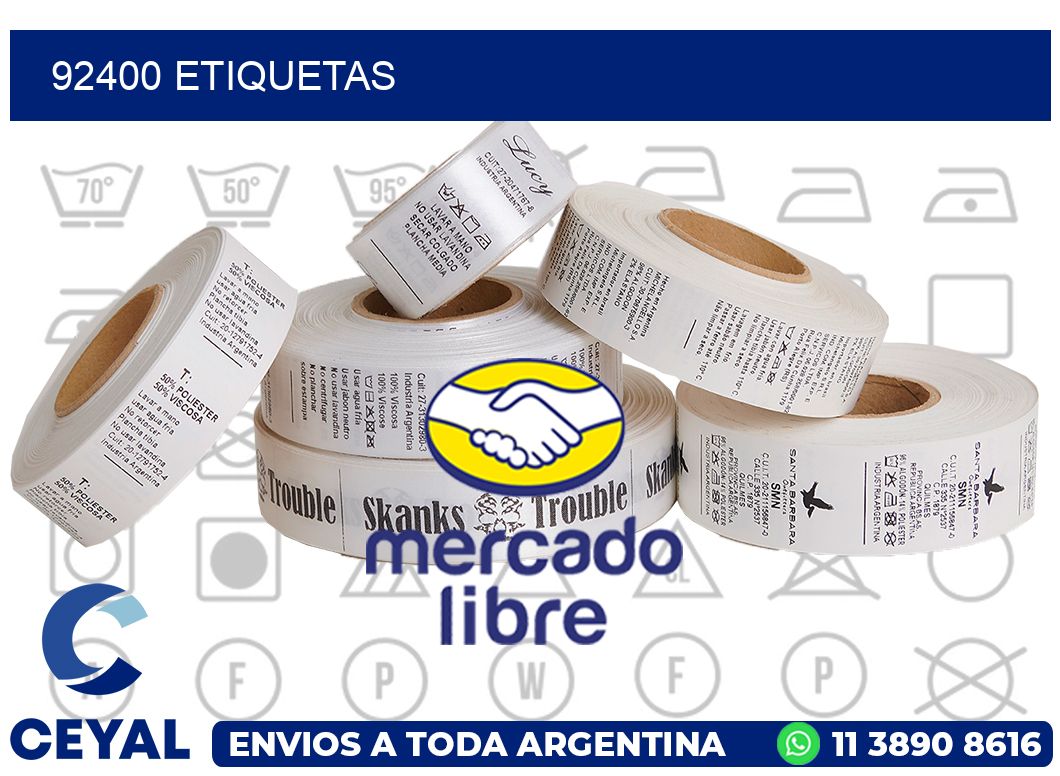 92400 etiquetas
