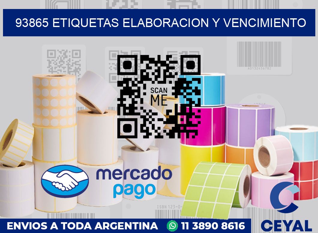 93865 Etiquetas elaboracion y vencimiento