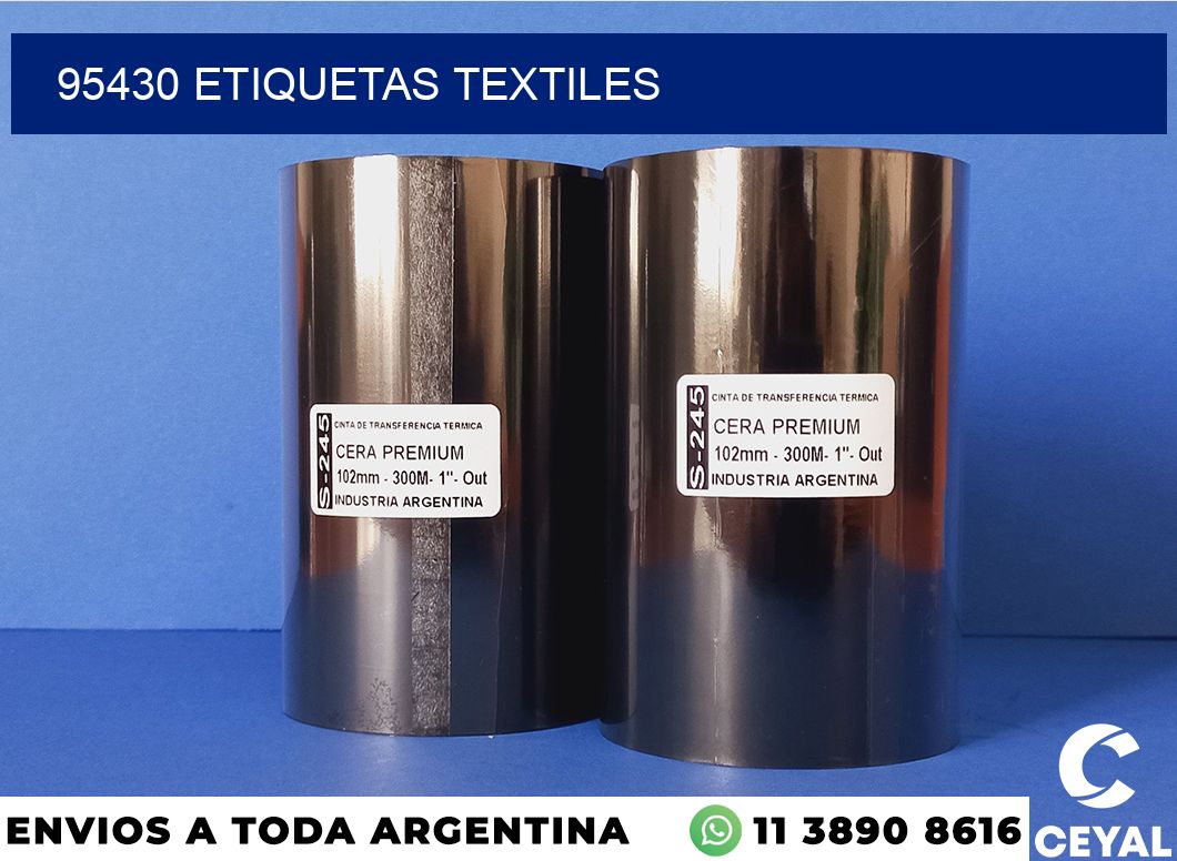 95430 etiquetas textiles