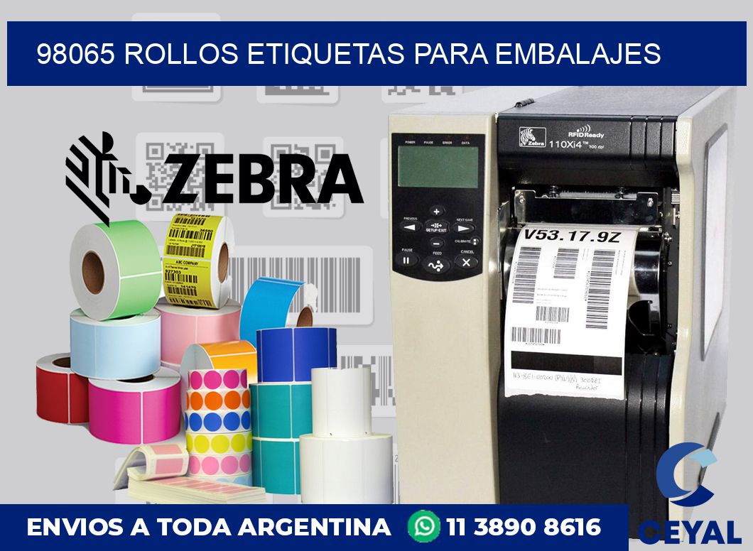 98065 rollos etiquetas para embalajes