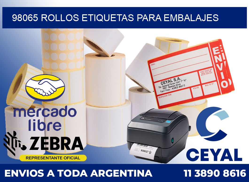 98065 rollos etiquetas para embalajes