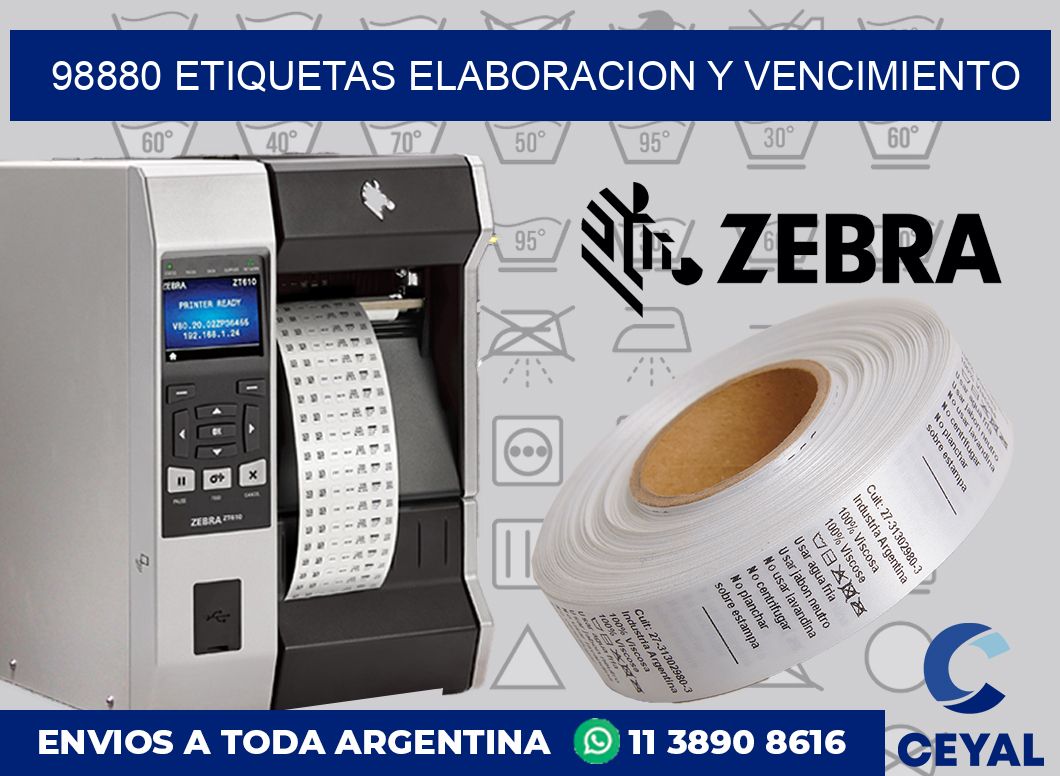 98880 Etiquetas elaboracion y vencimiento
