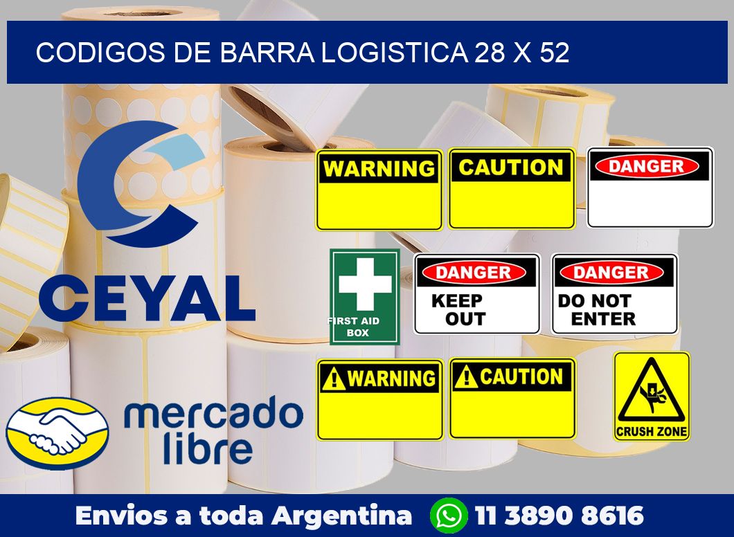 Codigos de barra logistica 28 x 52