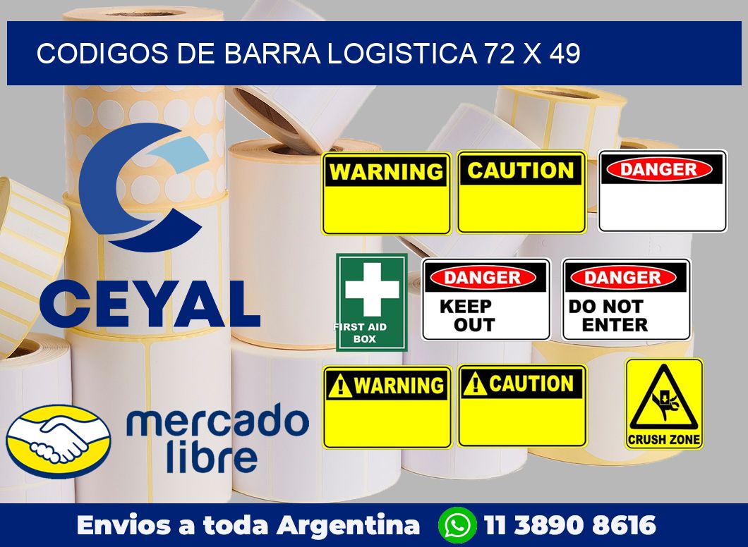 Codigos de barra logistica 72 x 49