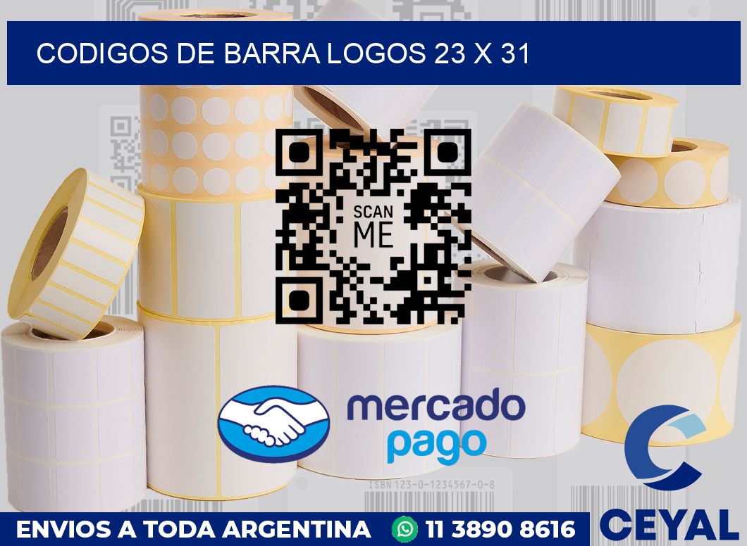 Codigos de barra logos 23 x 31