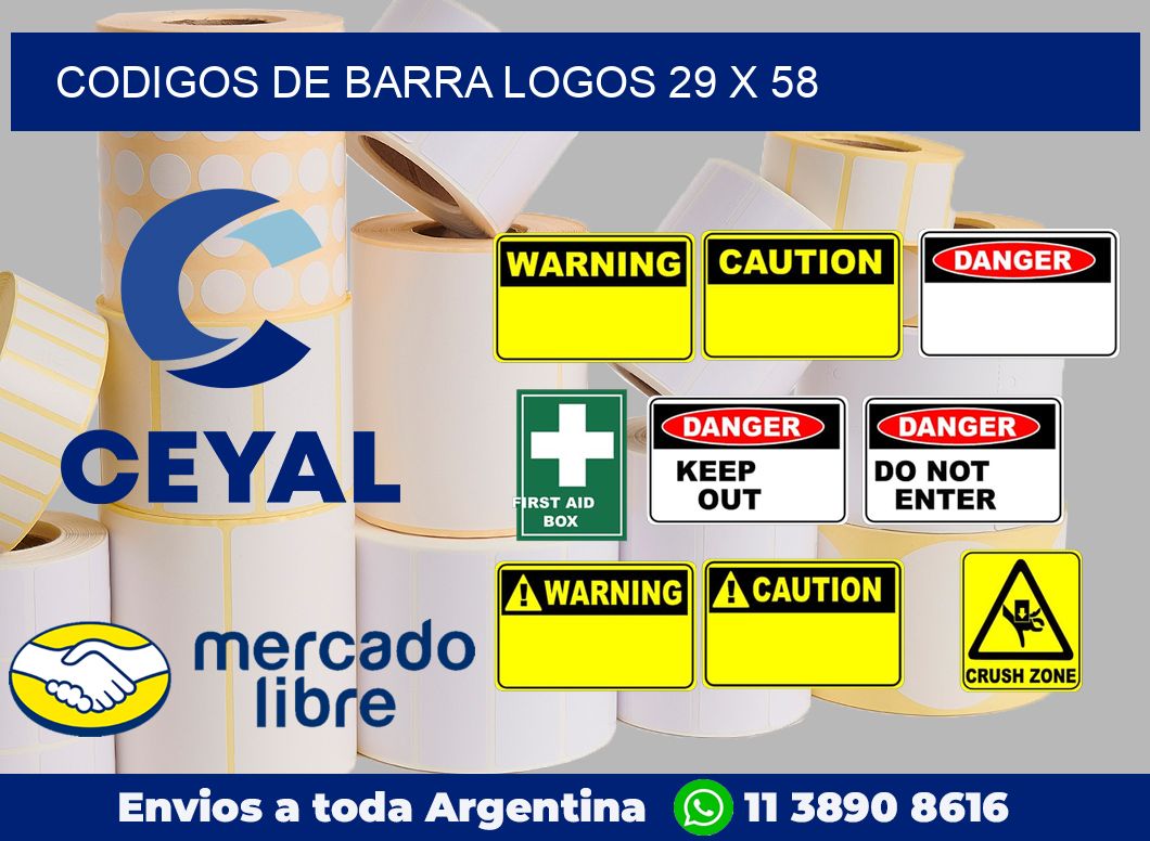 Codigos de barra logos 29 x 58