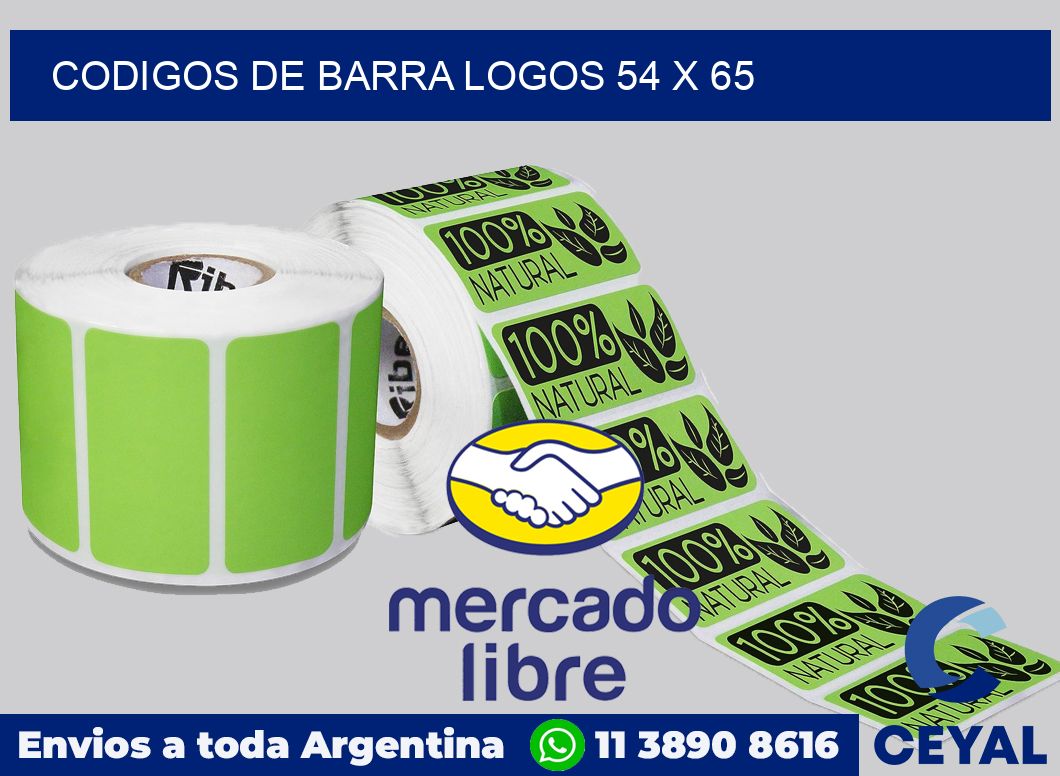 Codigos de barra logos 54 x 65