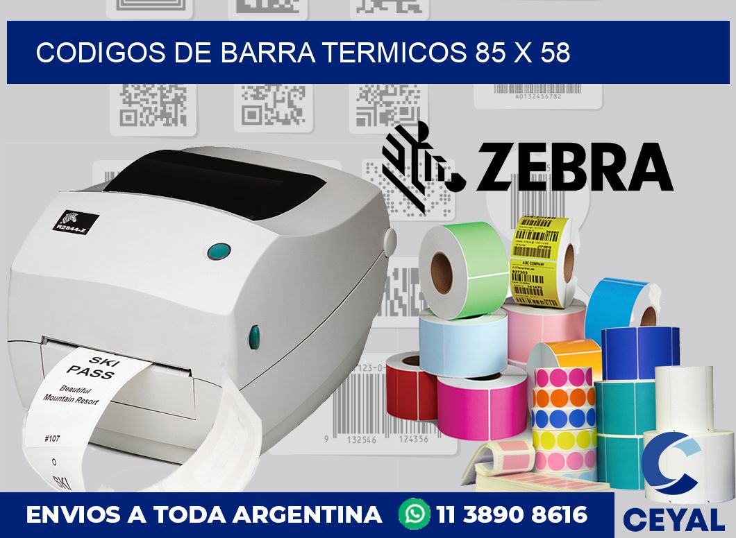 Codigos de barra termicos 85 x 58