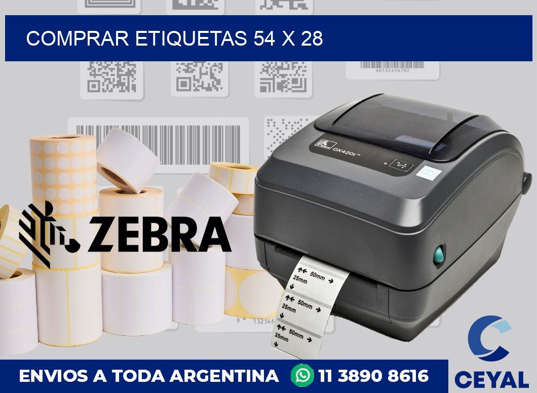 Comprar etiquetas 54 x 28