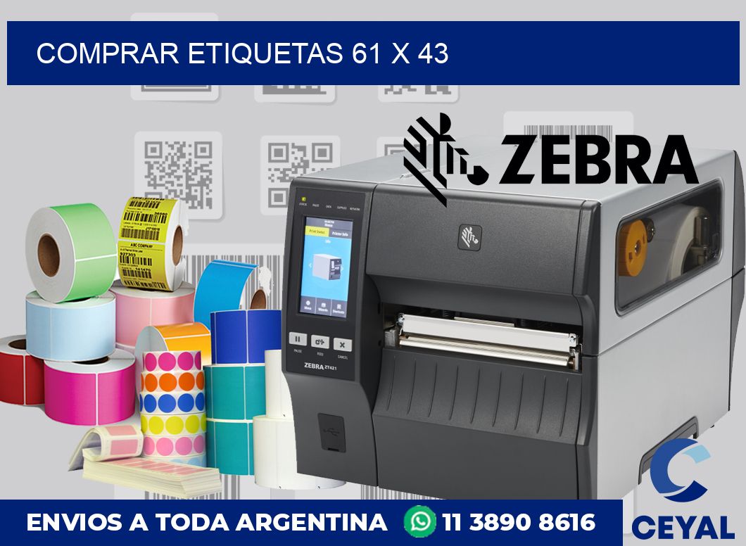 Comprar etiquetas 61 x 43