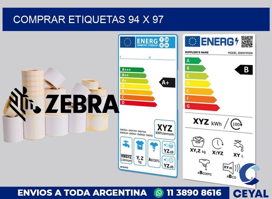 Comprar etiquetas 94 x 97