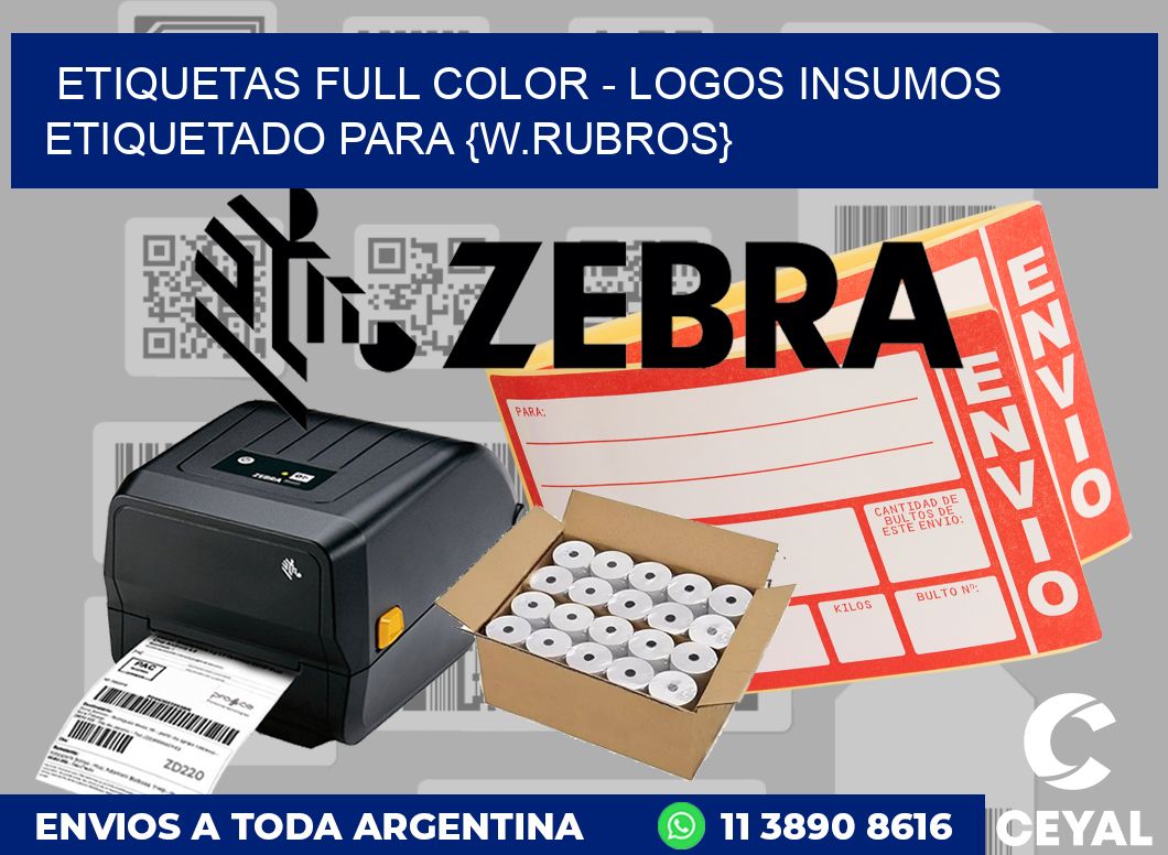 ETIQUETAS FULL COLOR - LOGOS Insumos etiquetado para Exportan pescado