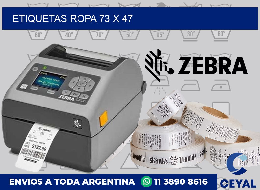 Etiquetas ropa 73 x 47