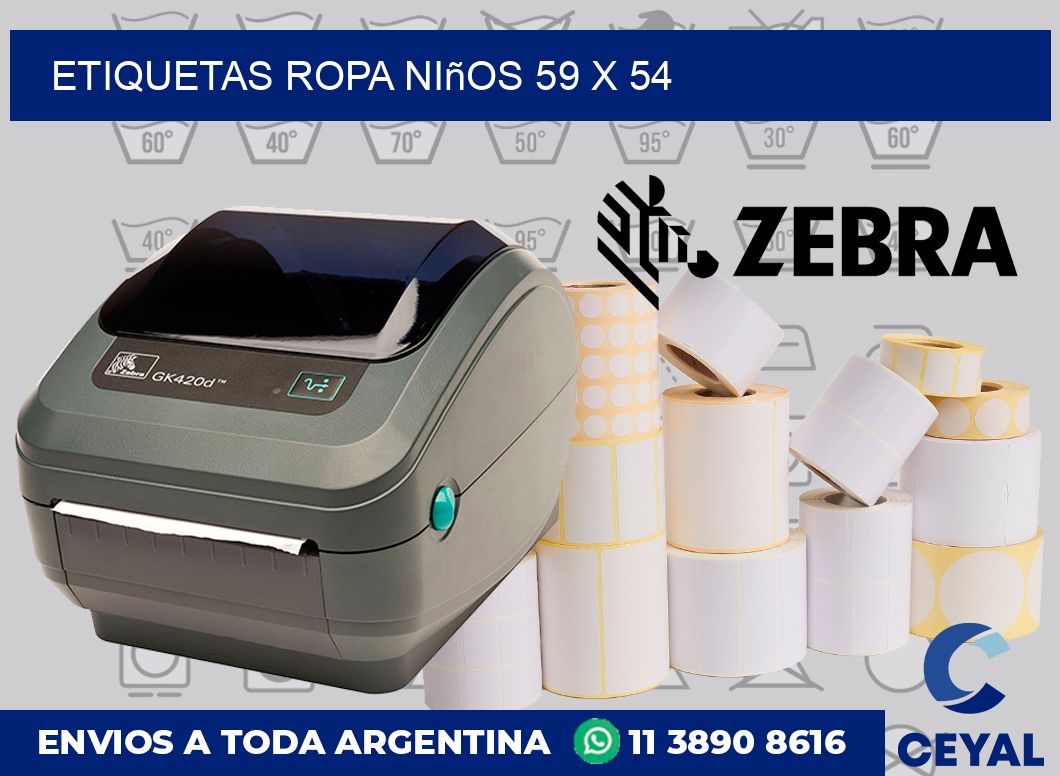 Etiquetas ropa niños 59 x 54
